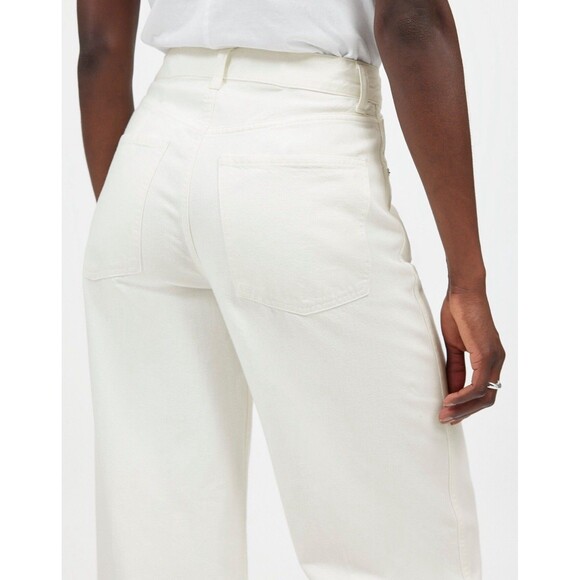 Madewell Womens Superwide-Leg Jeans True White NWT Size 25 - Picture 5 of 15